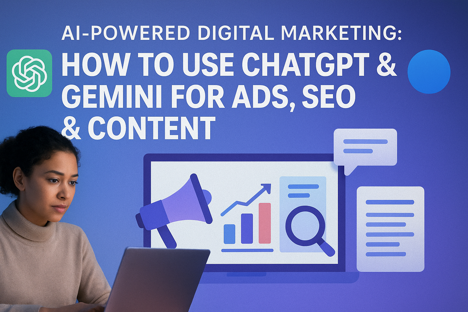 AI Powered Digital Marketing How to Use ChatGPT & Gemini for Ads, SEO & Content