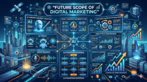 Future of Digital Marketing Future digital marketing trends including AI automation voice search and analytics