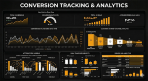 Google Ads Conversion Tracking Google Ads conversion tracking dashboard with analytics and attribution reporting.