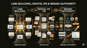 Link building and digital PR strategies for improving SEO authority and rankings